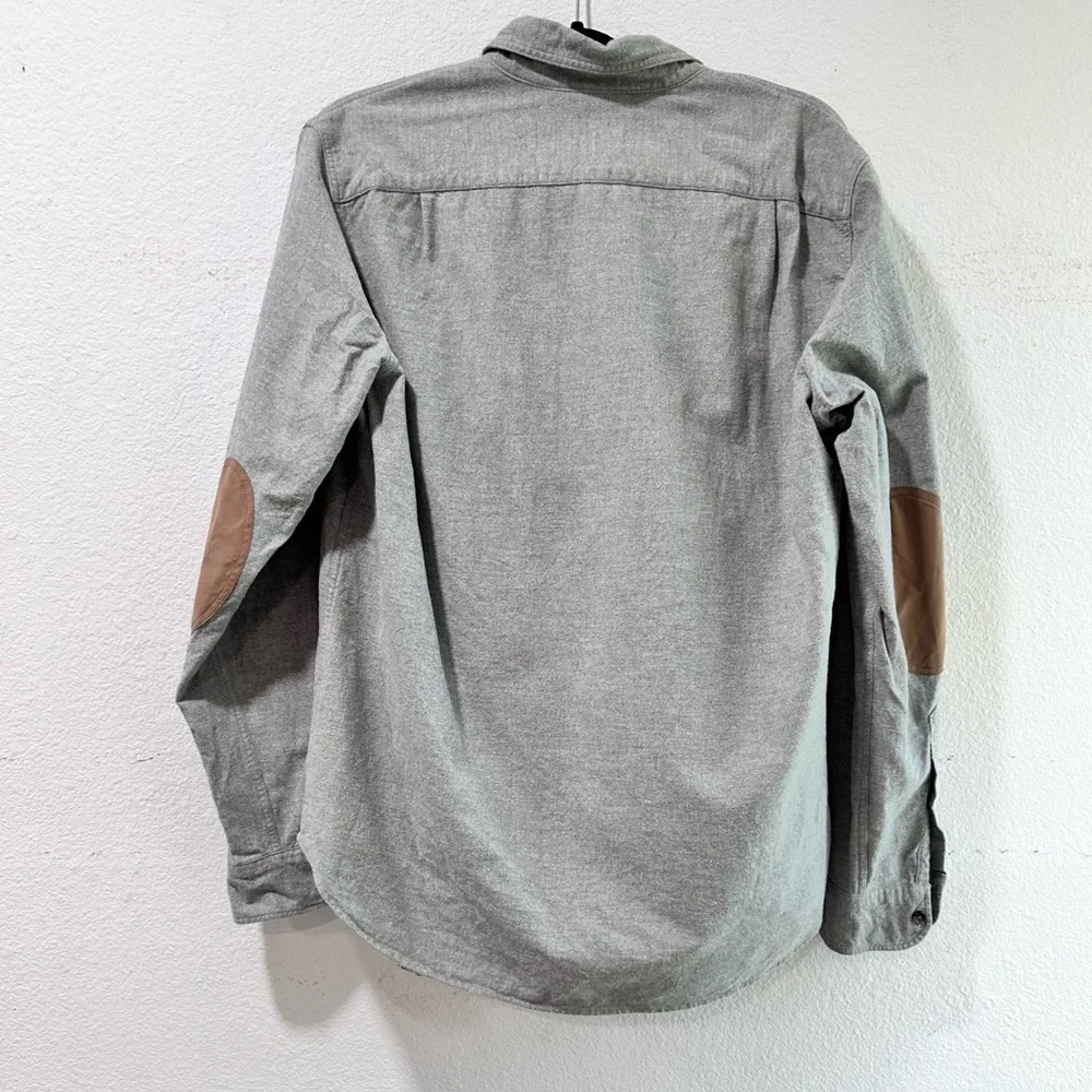 j crew shacked/ Gray Button-Down Shirt